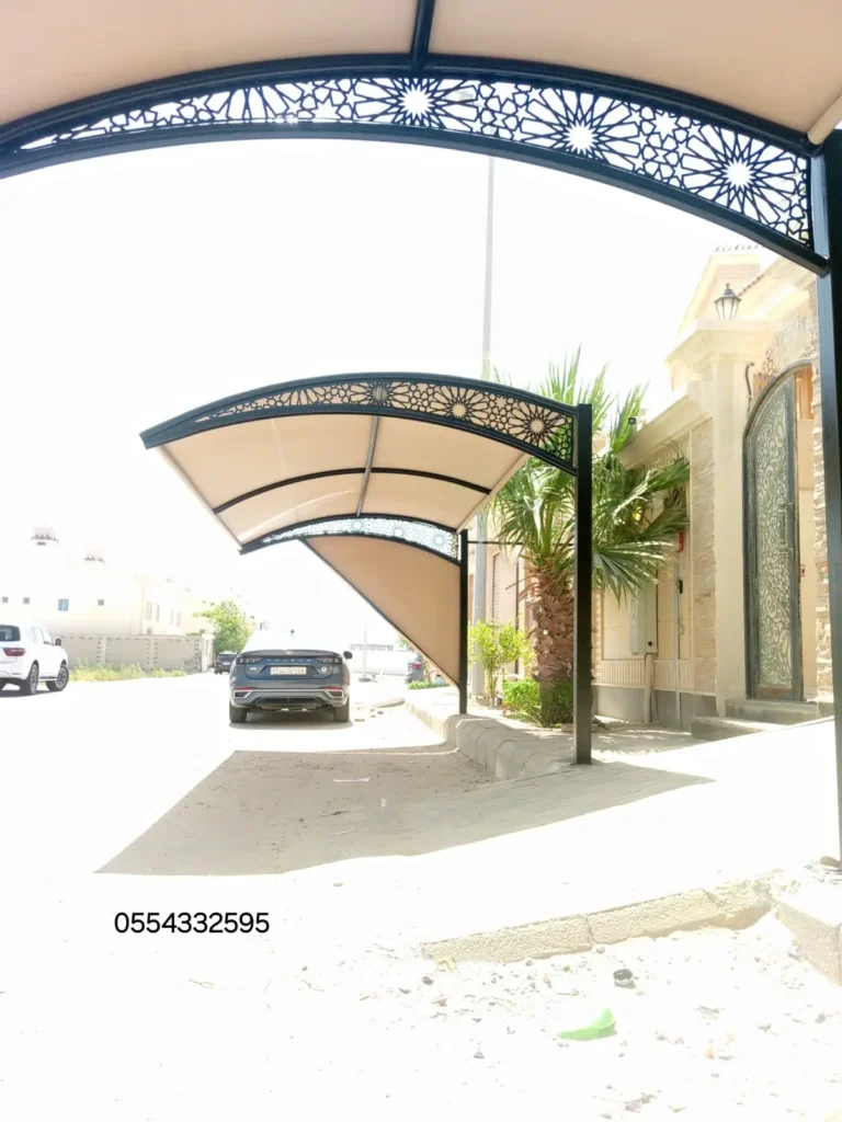 مظلات سيارات حي الريان
