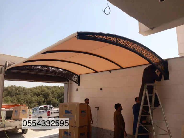 خصومات تركيب مظلات سيارات حداد مظلات السيارات 0554332595 1 مظلات سيارات مظلة سيارة